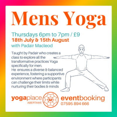 Mens Yoga with Padair Macleod at Yoga Place Abertawe