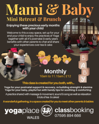 Mami & Baby Yoga Retreat Yoga Place Abertawe