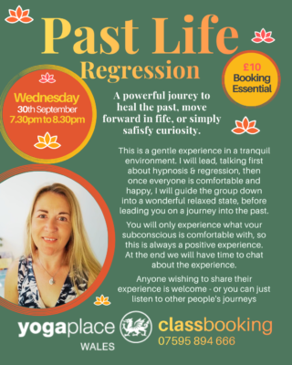 Eira Thomas Past Life Regression at Yoga Place Abertawe