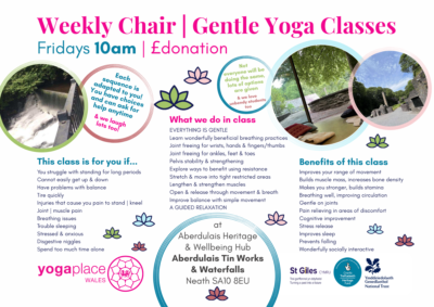 Chair Yoga | Gentle Yoga Aberdulais Falls, National Trust with St. Giles Trust